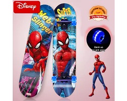 6.Siêu ván trượt trẻ em cao cấp USA bánh xe ánh sáng Dispney Spiderman - Người nhện